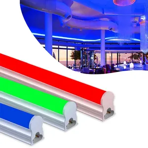 220v alüminyum entegre/ayrı floresan T5 4ft 120cm 18w RGB tam renk değiştirme yüksek lümen T8 led tüp ışık