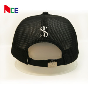6 panel de alto perfil <span class=keywords><strong>yupoong</strong></span> para camionero gorras de alta calidad negro medio casquillo del camionero de malla - Product Image 6