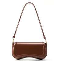 Sac à bandoulière de luxe en cuir véritable pour femme, style vintage minimaliste, avec une seule sangle, personnalisable, sac à main tendance avec fermeture éclair Candy