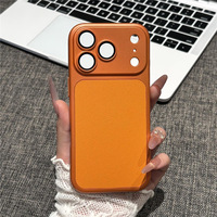Casing Pelindung HP Anti Benturan TPU Lembut Motif Lychee Burgundy Baru untuk iPhone 18 Pro Max 17 Air 16 15 14 13