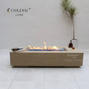 Luxus-Gartenmöbel Direkt ab Werk: Maßgefertigte GFK-Beton-Gas-Feuerstelle für den Außenbereich mit LPG/NG-Betrieb - Product Image 1