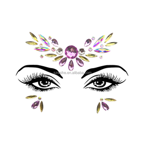 Autocollants de bijoux personnalisés, gemmes de visage, à la mode, strass uniques pour femmes, sirène, visage, yeux, corps, cristal, vente en gros - Product Image 5