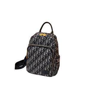 Luxurious Fashionable Large-Capacity Casual <strong>Backpack</strong> Zipper Closure Made of Canvas Polyester Lining Portable for School Travel - Product Image 1