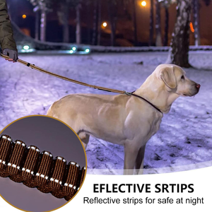 Tali Kekang Anjing Anti Air Reflektif, Tali Pemandu Anjing Bebas Tangan, Laisse Pour Chien, Tali Anjing yang Dapat Disesuaikan, Aksesoris Taktis untuk Hewan Peliharaan - Product Image 6