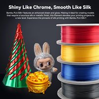Filament Bambu PLA Silk+ 1kg/bobine, 1,75 mm, compatible avec les imprimantes Bambu Lab, commande en gros à bas prix, livraison rapide