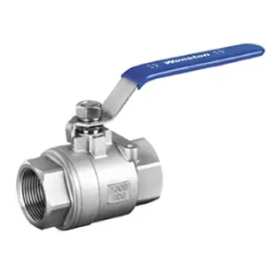 Free Shipping 2pc Ball Valve 304 Stainless Steel Two-piece High-temperature Ball Valve