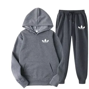 Nuova Tuta Sportiva da Uomo Stampata Casual per Jogging all'Aperto, Set <span class=keywords><strong>con</strong></span> <span class=keywords><strong>Cappuccio</strong></span> in Pile di Lusso 100% Nylon, Felpa <span class=keywords><strong>con</strong></span> <span class=keywords><strong>Cappuccio</strong></span> + Pantaloni - Product Image 5
