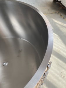 Nuovo prodotto vasca per ghiaccio in acciaio inox rivestimento in legno massello per due persone vasca rotonda - Product Image 6