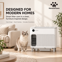 Bac à litière autonettoyant pour chat avec fermeture automatique par cordon 750x500x710mm pour propriétaires de chats OEM/ODM CE RoHS