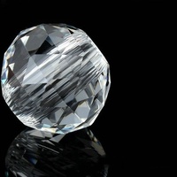 40mm 50mm 60mm Boule de cristal creuse à facettes Lustre Décoration Pièces de lampe Lustre à facettes K9 Boule de verre en cristal