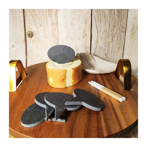 Marqueurs de fromage en <span class=keywords><strong>ardoise</strong></span> en gros, panneaux et étiquettes de fromage noirs avec crayon en <span class=keywords><strong>ardoise</strong></span> blanche - Product Image 1