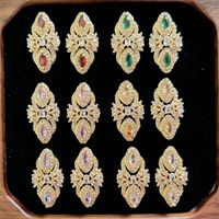 Vente en gros de forets à ongles ronds à paillettes 3D Accessoires en métal avec strass, verre, cristal, diamant, pâte à ongles