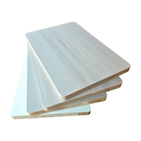 Panneau de bois de paulownia mélaminé écologique moderne de 9 à 18 mm avec colle E1/E2/E0 et couleur personnalisée pour les meubles et les armoires de la maison
