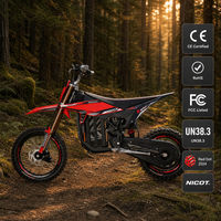Moto électrique tout-terrain pour adultes 8,5 kW, moteur central, autonomie 100 km, suspension réglable, CE RoHS FCC UN38.3