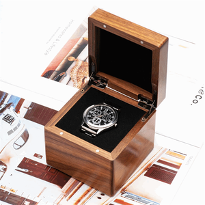 Boîte de rangement pour montres en bois naturel à prix avantageux, étui de voyage pour montres, organisateur pour hommes et femmes - Product Image 6
