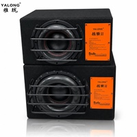 Subwoofer actif 8/10/12 pouces en bois pour voiture, haut-parleur de basses amplifié pour amélioration audio, fabricant OEM ODM