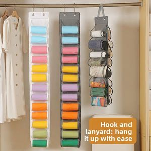 Nouveau sac de rangement suspendu multi-compartiments en polyester pour armoire, 26 compartiments, pour pantalons de yoga, chaussures, sous-vêtements, soutiens-gorge, multi-usages - Product Image 3