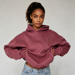 Sudadera con capucha cálida para <span class=keywords><strong>mujer</strong></span> con cremallera, forro grueso, estilo casual de otoño, estilo <span class=keywords><strong>Trapstar</strong></span>, con cremallera y pedrería personalizada - Product Image 5