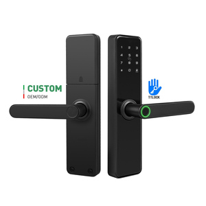 Cerraduras de puerta inteligentes semiautomáticas digitales TTLock con huella dactilar y llave - Product Image 1