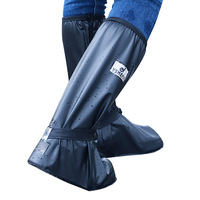 Surchaussures de Pluie Imperméables et Antidérapantes pour Hommes et Femmes, Épaissies, Tube Haut, Portables, Résistantes à l'Usure pour Extérieur