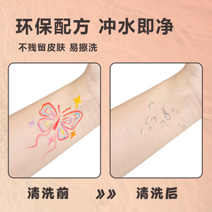 Marcadores de Pintura Flash para Cuerpo, Lavables, con <span class=keywords><strong>Purpurina</strong></span>, de Fibra Suave, para Tatuajes, Maquillaje Artístico, Acrílicos, DIY, Graffiti - Product Image 4