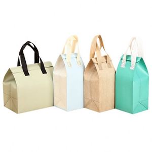 Takeaway Non-Woven Insulated Portable Cooler Bag with Zipper Closure Foldable Handled Milk Tea Catering Heat/Cold Preservation - Product Image 5