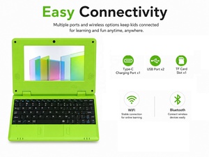 Mini-<span class=keywords><strong>ordinateur</strong></span> <span class=keywords><strong>portable</strong></span> OEM 7 pouces Android 12.0 A133 Quad Core 2 Go de RAM 32 Go de ROM, clavier anglais pour l'éducation des enfants - Product Image 6