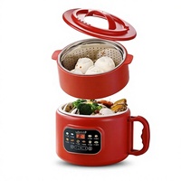Cuisinière électrique, cuiseur à riz 3L grande capacité, multifonction intelligent, pot épais antiadhésif, 800W-1000W, garantie 6 mois, usage domestique