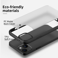 Coque de téléphone en TPU mat 2-en-1 avec logo personnalisé pour iPhone 12 & 13 Pro 100% Aimants intégrés Charge sans fil Couverture arrière magnétique