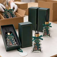 MZJF Coffret Cadeau Diffuseur de Roseaux Gardénia 100ml avec Huile Essentielle, Dure 1 Mois