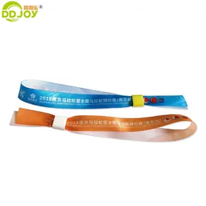 Pulsera de cinta de satén sublimada pulsera personalizada Festival tela poliéster tejido pulsera promoción decorar regalos 100 Uds