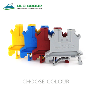 Bloques de terminales de fuente de alimentación tipo jaula de resorte ST2.5-3L para carril DIN, conector eléctrico sin tornillos de plástico 20A - Product Image 3