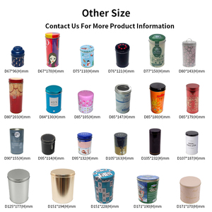 Tùy Chỉnh Cấp Thực Phẩm Tinplate Container Hình Trụ Rỗng Kim Loại <span class=keywords><strong>Tin</strong></span> Có Thể Cho Cookie Bao Bì Bù Đắp Bề Mặt In Ấn Quà Tặng Bao Bì - Product Image 2