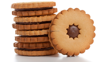 Machine à biscuits et à cookies Cracker Panda avec garniture centrale, deux voies, machine à biscuits sandwich