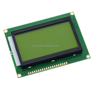 כחול עם תאורה אחורית צהוב-ירוק עם תאורה אחורית lcd12864b מודול תצוגה 12864 5v מקביל/ממשק טורי עם בקר st7920 בקר - Product Image 5