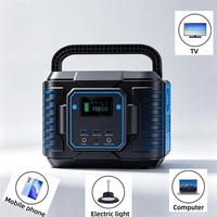 Station d'alimentation portable 300W 72000mAh avec logo personnalisé, générateur solaire MPPT à onde sinusoïdale pure 266Wh, panneau solaire OEM, lampe de poche pour voiture