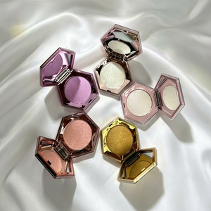 Diamond glitter <b>powder</b>, rose luster, silky <b>texture</b>, long-lasting bright white facial makeup, portable glitter makeup <b>powder</b> - Product Image 1