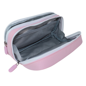 Wholesale Pink Double Layer Large Capacity Pencil Case with Mesh Pocket, Cute <b>School</b> Stationery Pouch for Girls Kids OEM Factory - Product Image 4