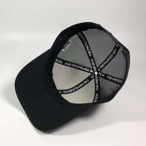 OEM Unisex struttura a 6 pannelli ricamato stelle nere interno Tag Mesh da corsa cappellini da Baseball in cotone personalizzano Gorras camionista - Product Image 4