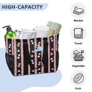 Eco Friendly Fashion <b>Large</b> Capacity Hawaii Printing Waterproof Women's Portable Handbags Travel Tote <b>Beach</b> <b>Bag</b> - Product Image 5