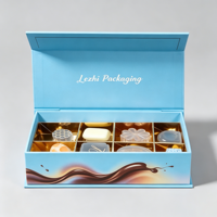 Boîte-cadeau en carton personnalisée faite à la main pour la Saint-Valentin, boîte-cadeau en carton pour chocolat, emballage de luxe pour chocolat