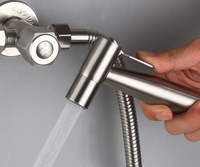 Zfonction robinet de santé de salle de bain en acier inoxydable 304, zattaf, robinet de toilette, pulvérisateur de bidet