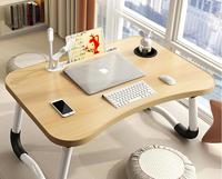 Table de lit en métal de bureau d'ordinateur portable pliant portatif pour étudier le bureau pliable de tour pour l'usage avec des outils