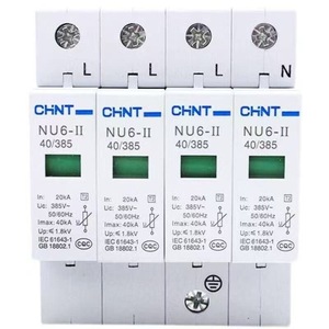 เครื่องป้องกันไฟกระชาก Chint Nu6-Ii 40/385 T1+T2 สำหรับใช้ในครัวเรือนและอุตสาหกรรม - Product Image 2