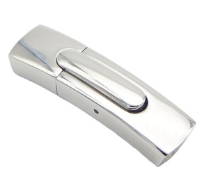 רב-גדלים 8x 4mm/11x 4mm/11x5.5mm 316 נירוסטה לדחוף כפתור שטוח צמיד עור תכשיטי רכיבים