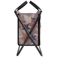 Sac isotherme pliable avec grande capacité, poche avant zippée et poignées de transport, lavable et durable