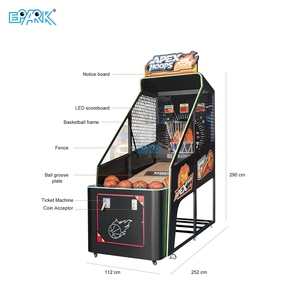 Máquina de baloncesto que funciona con monedas, juegos para adultos, máquina de juego Crazy Shoot Ball Basketball Arcade Redemption - Product Image 2