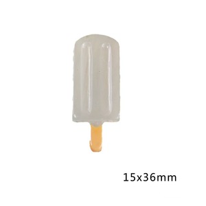 Thực phẩm mô phỏng 3D thu nhỏ kem flatbacks nhựa Cabochon chơi DIY Charms đồ trang sức phụ kiện nhựa - Product Image 5