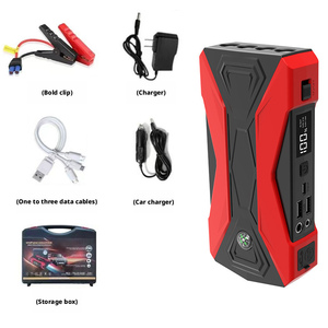 Boîtier de démarrage portable pour batterie de voiture, chargeur de batterie portable, <span class=keywords><strong>booster</strong></span> de batterie, idéal pour voitures, camions et véhicules - Product Image 1