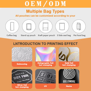 Logo personnalisé conçu gravure imprimé mylar 3.5g 7g 14g 28g pochettes sur support à fermeture éclair bonbons gommes emballage alimentaire stockage de sucre - Product Image 6